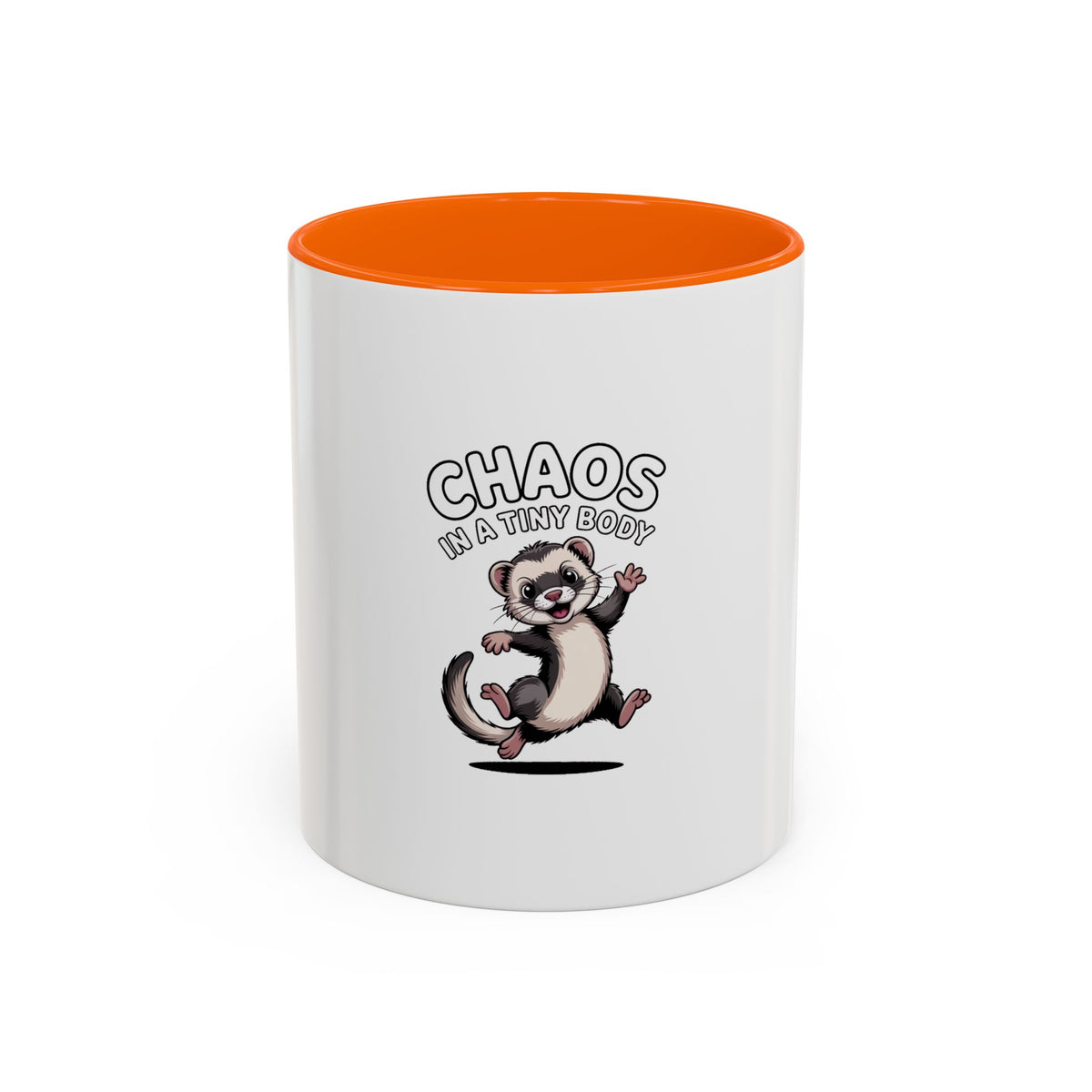 Funny Ferret Mug, Chaos In A Tiny Body Mug, Cute Ferret Lover Gift, Ferret Owner Coffee Cup, Funny Pet Mug Gift