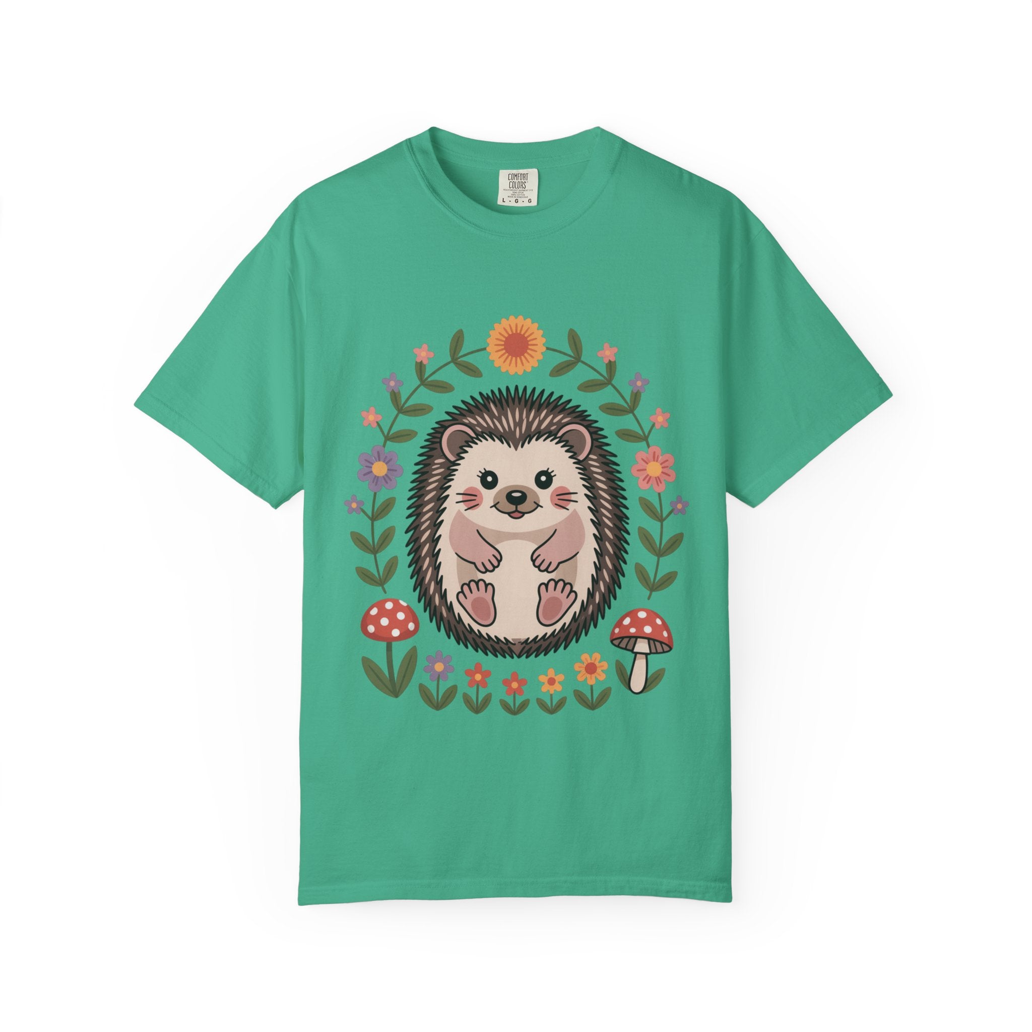 Floral Hedgehog T-Shirt