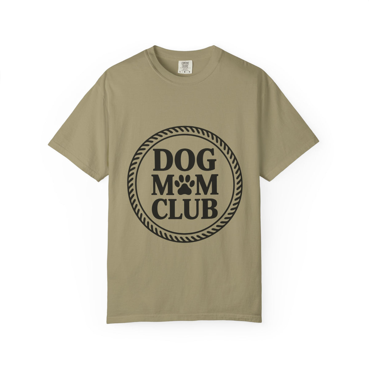 Dog Mom Club Badge Shirt, Vintage Stamp Dog Lover T-Shirt, Funny Dog Mom Gift, Minimalist Paw Print Tee
