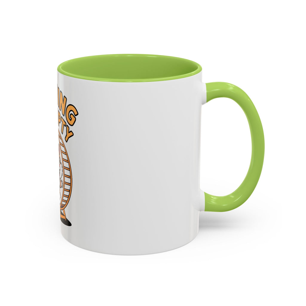 Running On Empty Hamster Mug, Funny Tired Hamster Coffee Cup, Cute Exhausted Wheel Runner Gift, Sarcastic Coffee Mug for Coworker