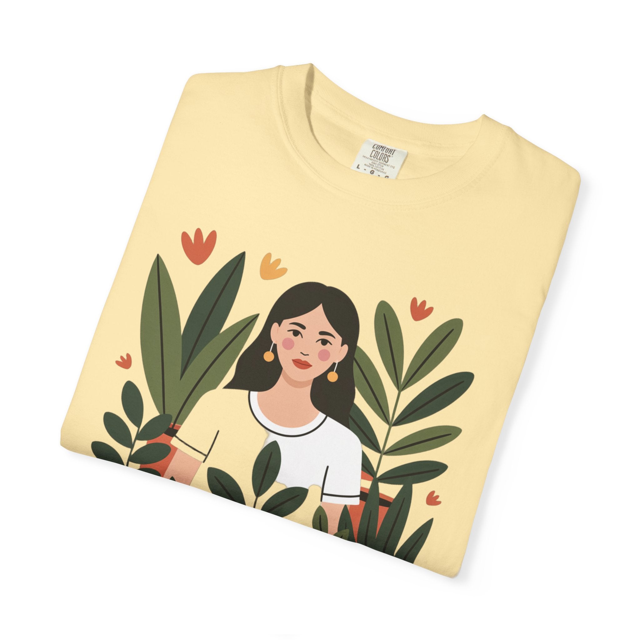 Crazy Plant Lady Shirt, Cute Plant Lover T-Shirt, Botanical Illustration Tee, Funny Gardener Gift, Plant Mom Shirt for Women