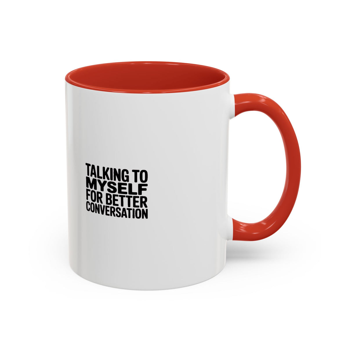 Talking To Myself For Better Conversation Mug, Funny Sarcastic Coffee Mug, Introvert Gift, Minimalist Typography Coffee Cup
