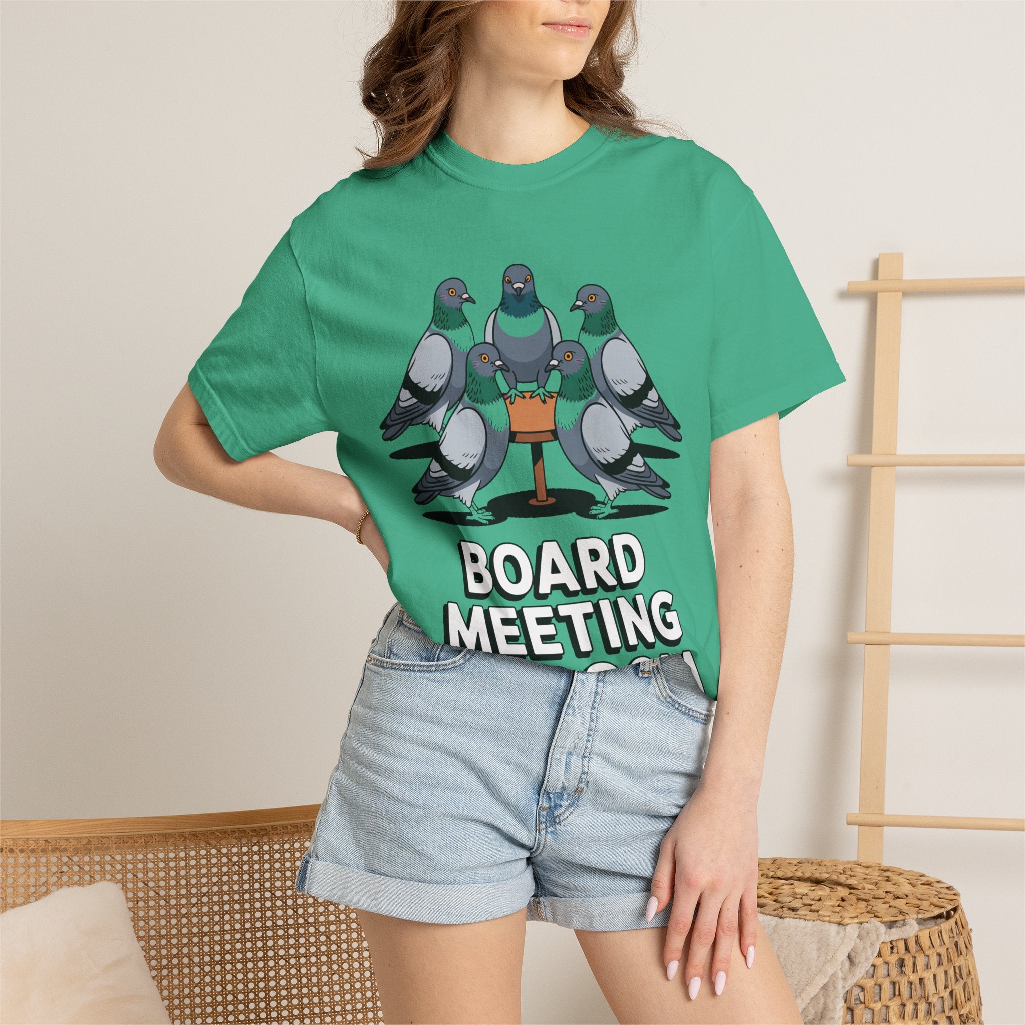 Funny Pigeon Shirt, Board Meeting Of Doom T-Shirt, Office Bird Gift, Funny Coworker Shirt, Sarcastic Work Meme Tee