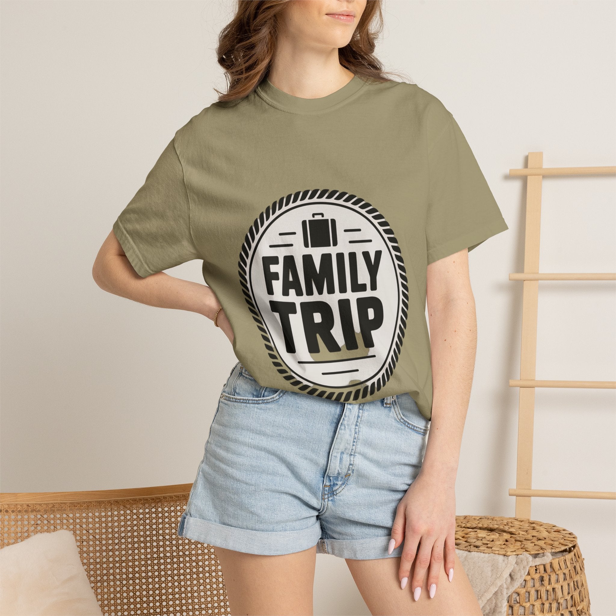 Coin Badge Family Trip T-Shirt