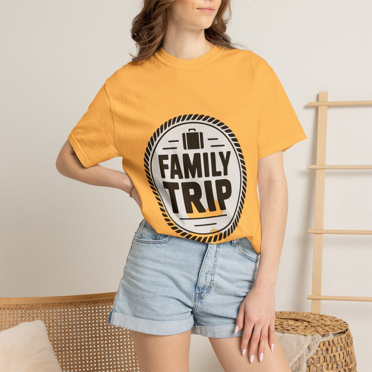 Coin Badge Family Trip T-Shirt