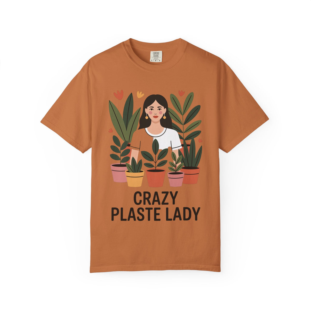Crazy Plant Lady Shirt, Cute Plant Lover T-Shirt, Botanical Illustration Tee, Funny Gardener Gift, Plant Mom Shirt for Women