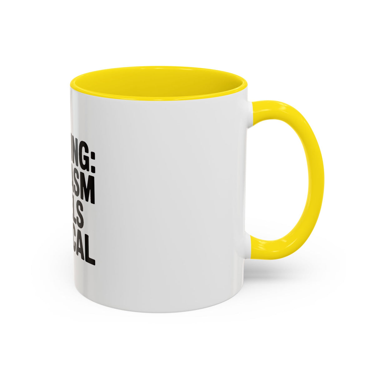 Warning Sarcasm Levels Critical Mug, Funny Sarcastic Coffee Mug, Sarcasm Quote Cup, Coworker Gift, Funny Office Mug