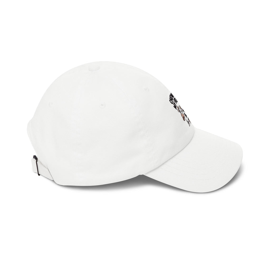 Chewing On My Feelings Dad Hat, Funny Cow Embroidered Cap, Cute Cow Lover Gift, Sarcastic Mental Health Hat, Unstructured Dad Cap