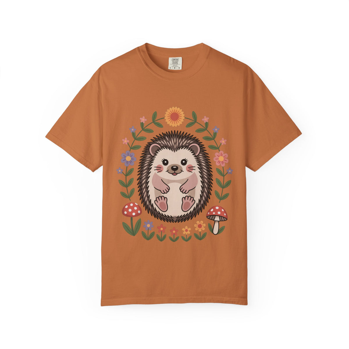 Floral Hedgehog T-Shirt