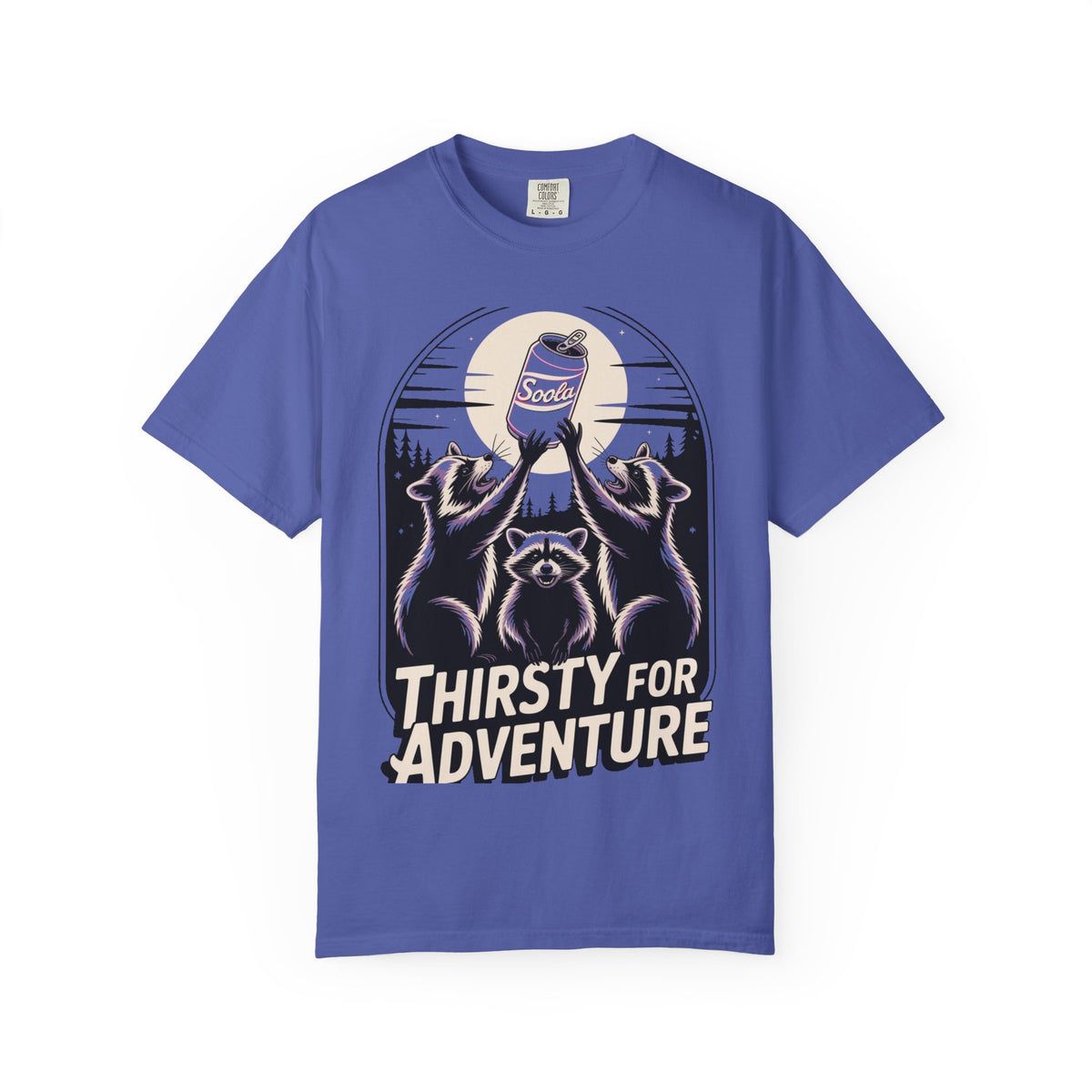 Thirsty For Adventure Raccoons Shirt, Funny Vintage Raccoon T-Shirt, Retro Soda Poster Tee, Camping Gift