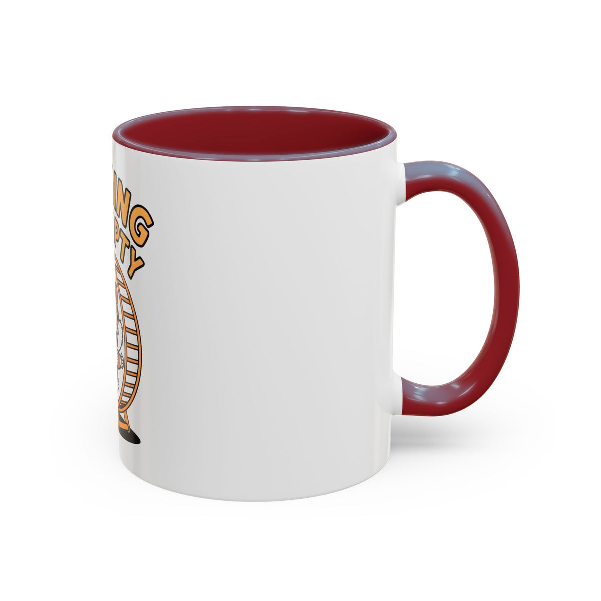 Running On Empty Hamster Mug, Funny Tired Hamster Coffee Cup, Cute Exhausted Wheel Runner Gift, Sarcastic Coffee Mug for Coworker