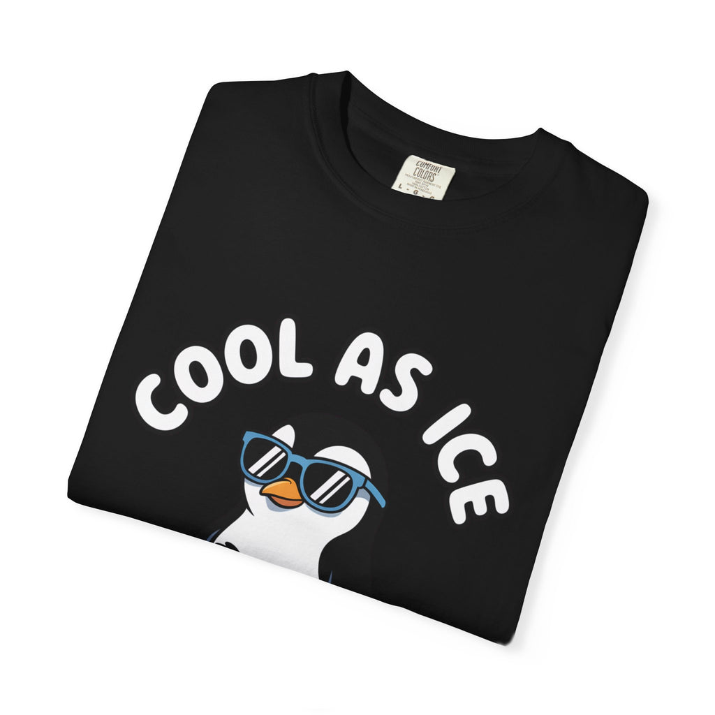 Cool As Ice Penguin Shirt, Funny Sunglasses Penguin T-Shirt, Cute Winter Animal Tee, Ice Block Bird Lover Gift