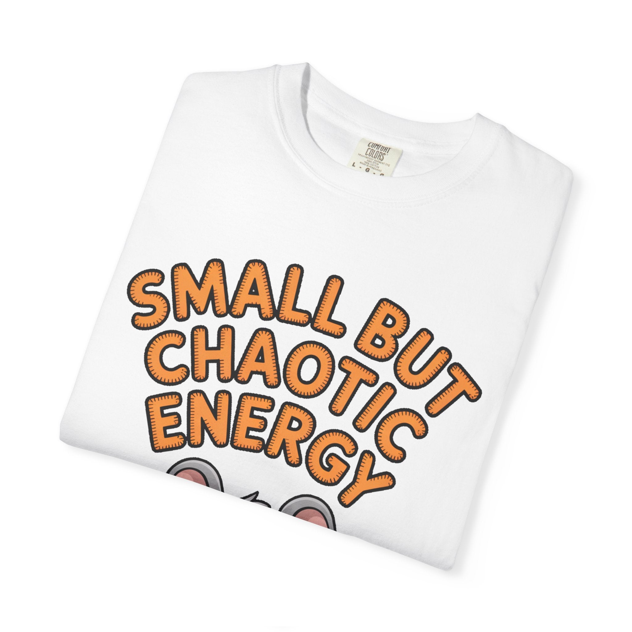 Small But Chaotic Energy Mouse Shirt, Funny Mouse T-Shirt, Cute Cartoon Animal Tee, Sarcastic Gift for Her