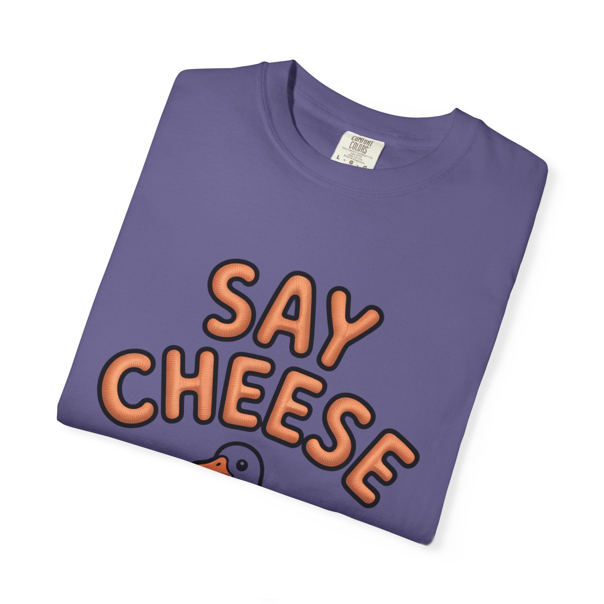 Say Cheese Goose Shirt, Funny Camera Goose T-Shirt, Cute Cartoon Goose Lover Gift, Photography Shirt for Photographer