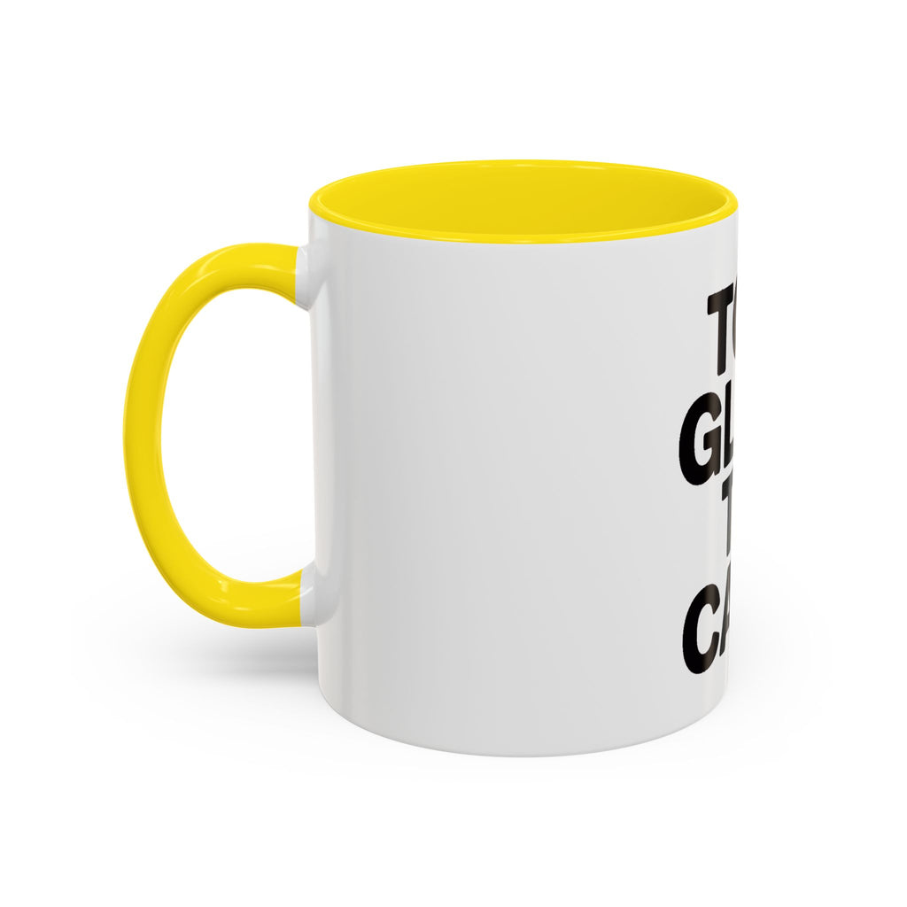 Too Glam To Care Mug, Bold Typography Coffee Mug, Sassy Quote Mug, Funny Gift for Her, Glam Girl Coffee Cup, Trendy Statement Mug