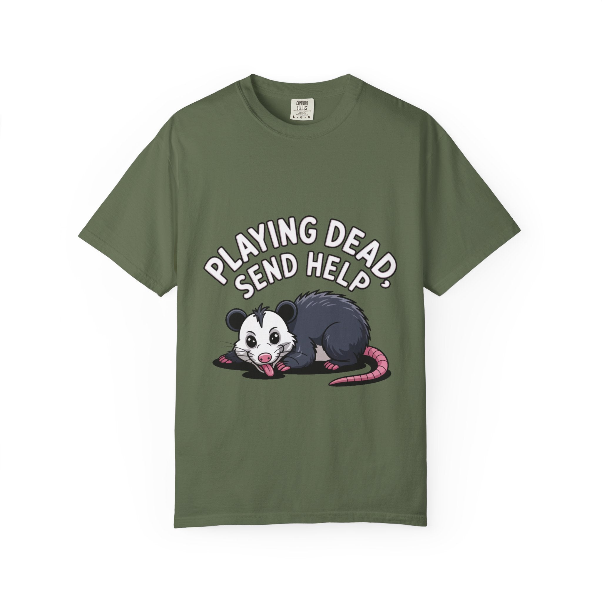 Funny Opossum Shirt, Playing Dead Send Help T-Shirt, Cute Possum Lover Gift, Sarcastic Animal Tee