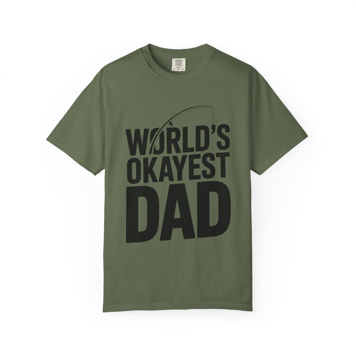 World's Okayest Dad Shirt, Funny Fishing Dad T-Shirt, Fathers Day Gift, Funny Dad Gift From Kids, Sarcastic Dad Tee
