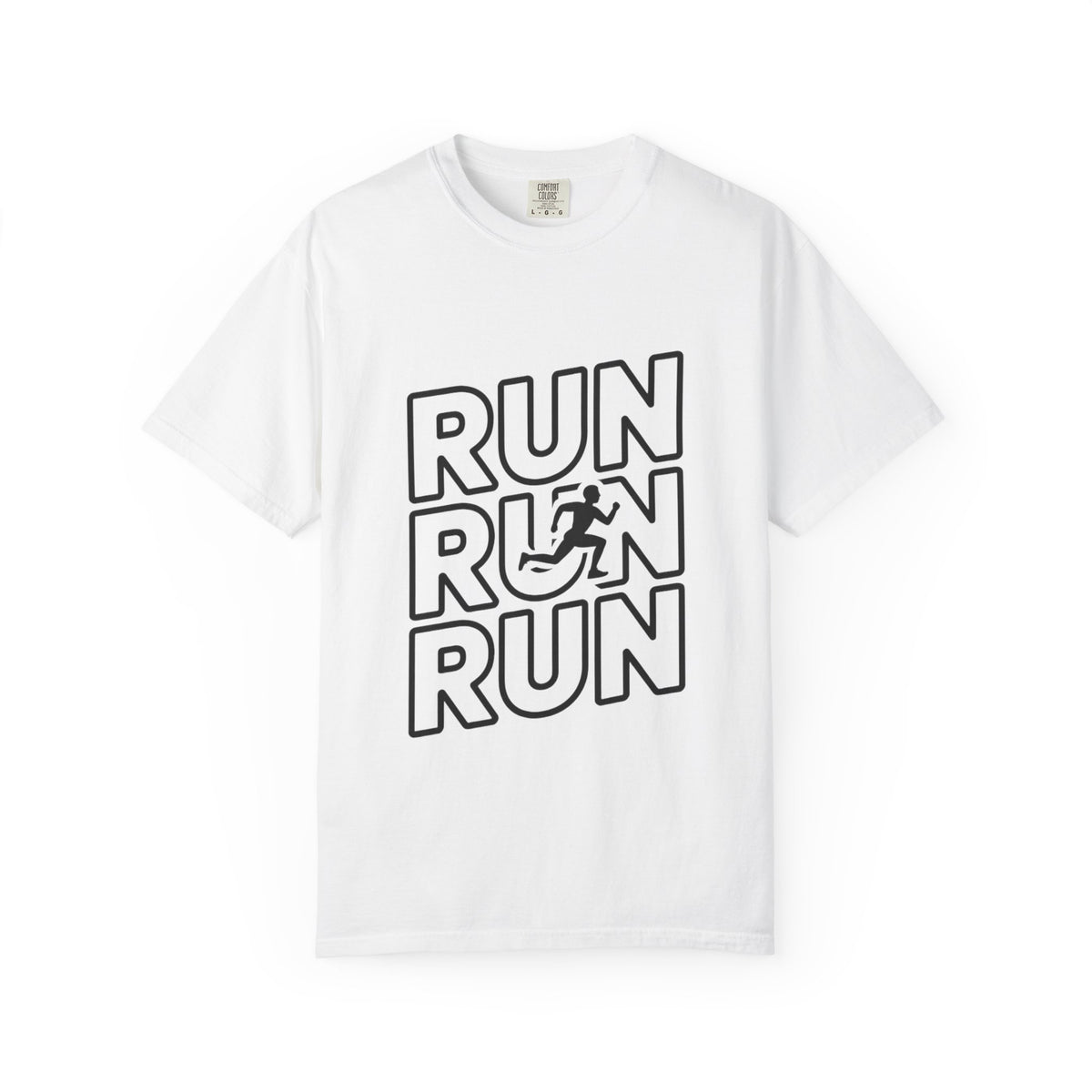Run Run Run Typography T-Shirt
