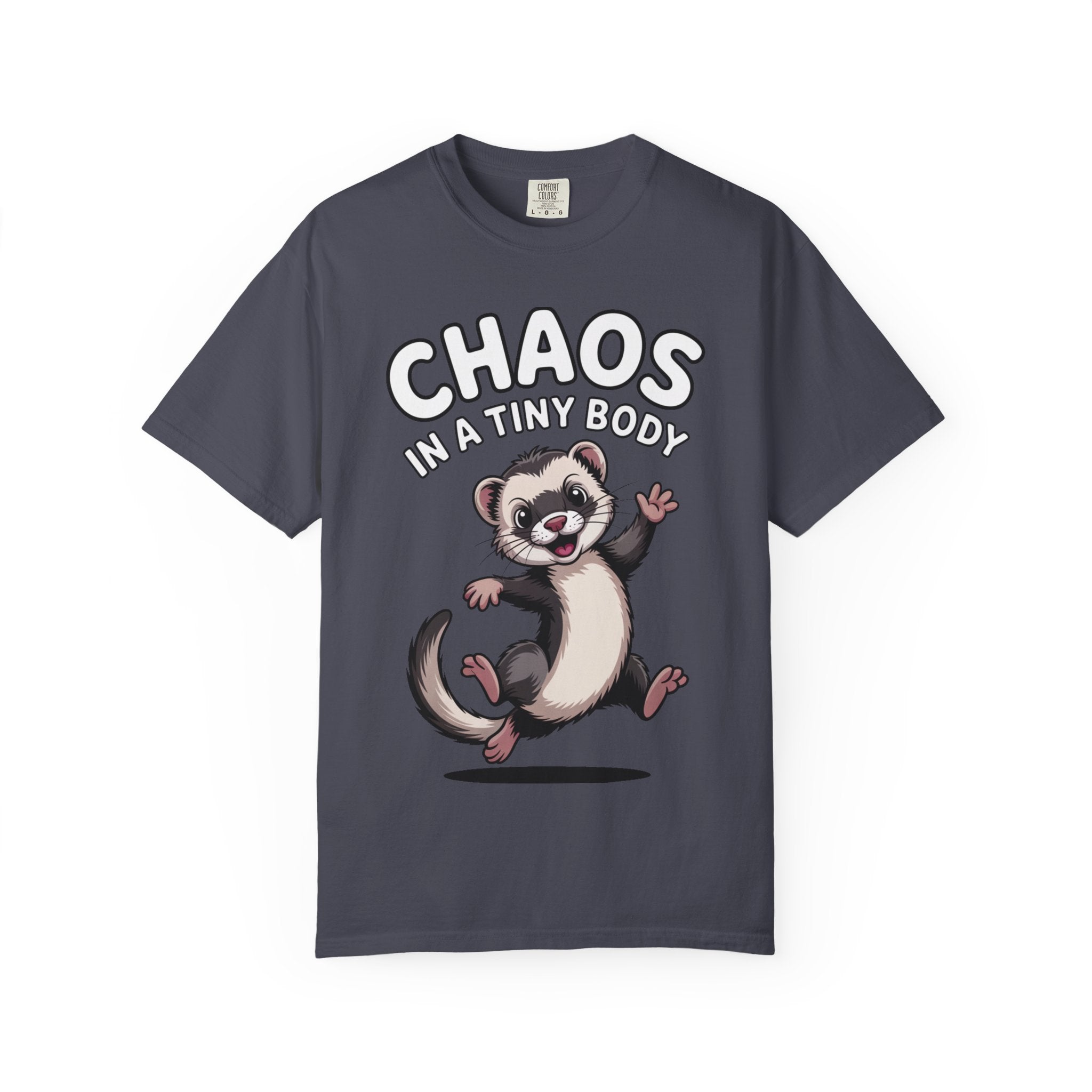 Funny Ferret Shirt, Chaos In A Tiny Body T-Shirt, Cute Ferret Lover Gift, Funny Pet Owner Tee, Ferret Mom Dad Shirt