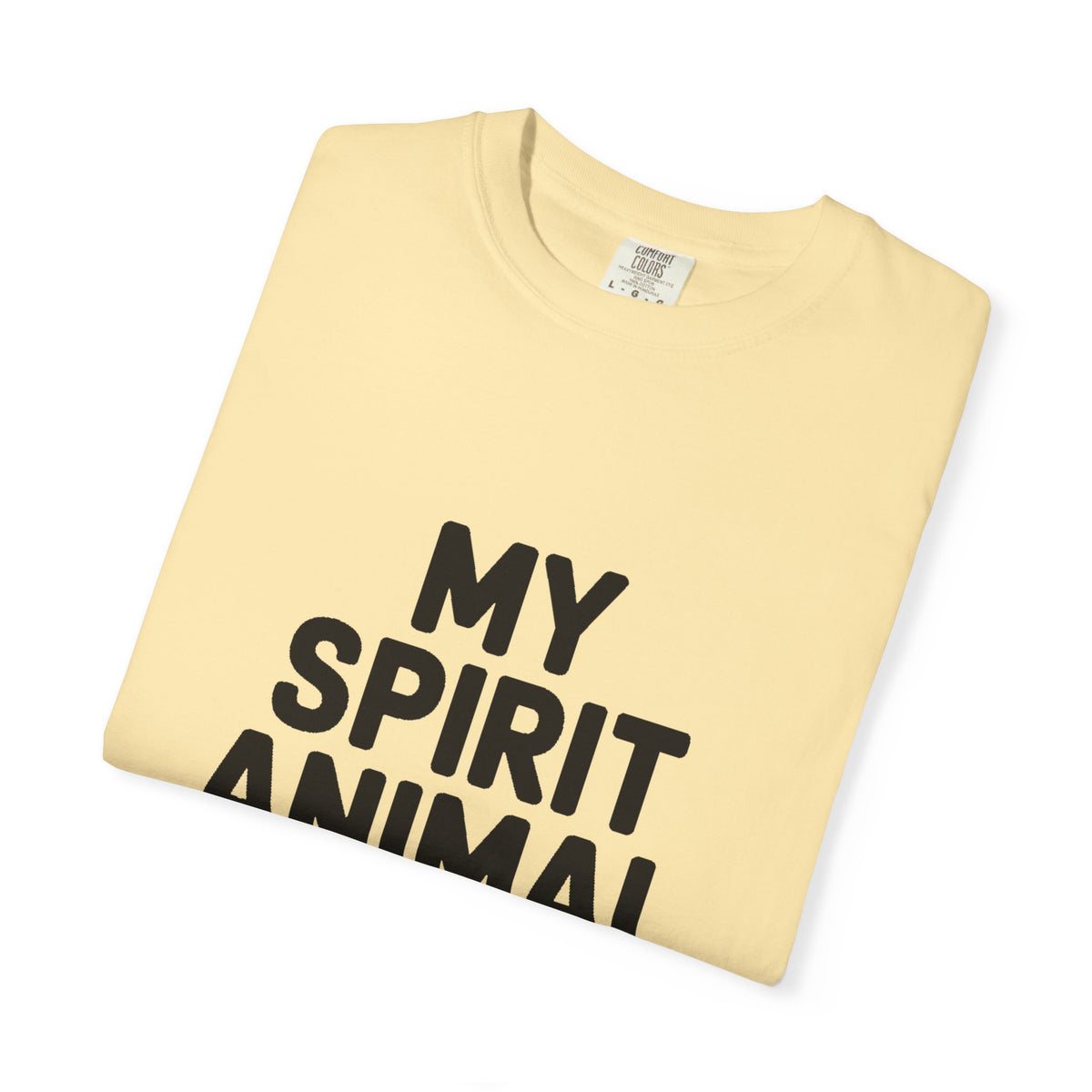My Spirit Animal Is A Nap T-Shirt, Funny Nap Lover Shirt, Lazy Day Sarcastic Tee, Nap Queen King Gift, Garment Dyed Unisex Tee