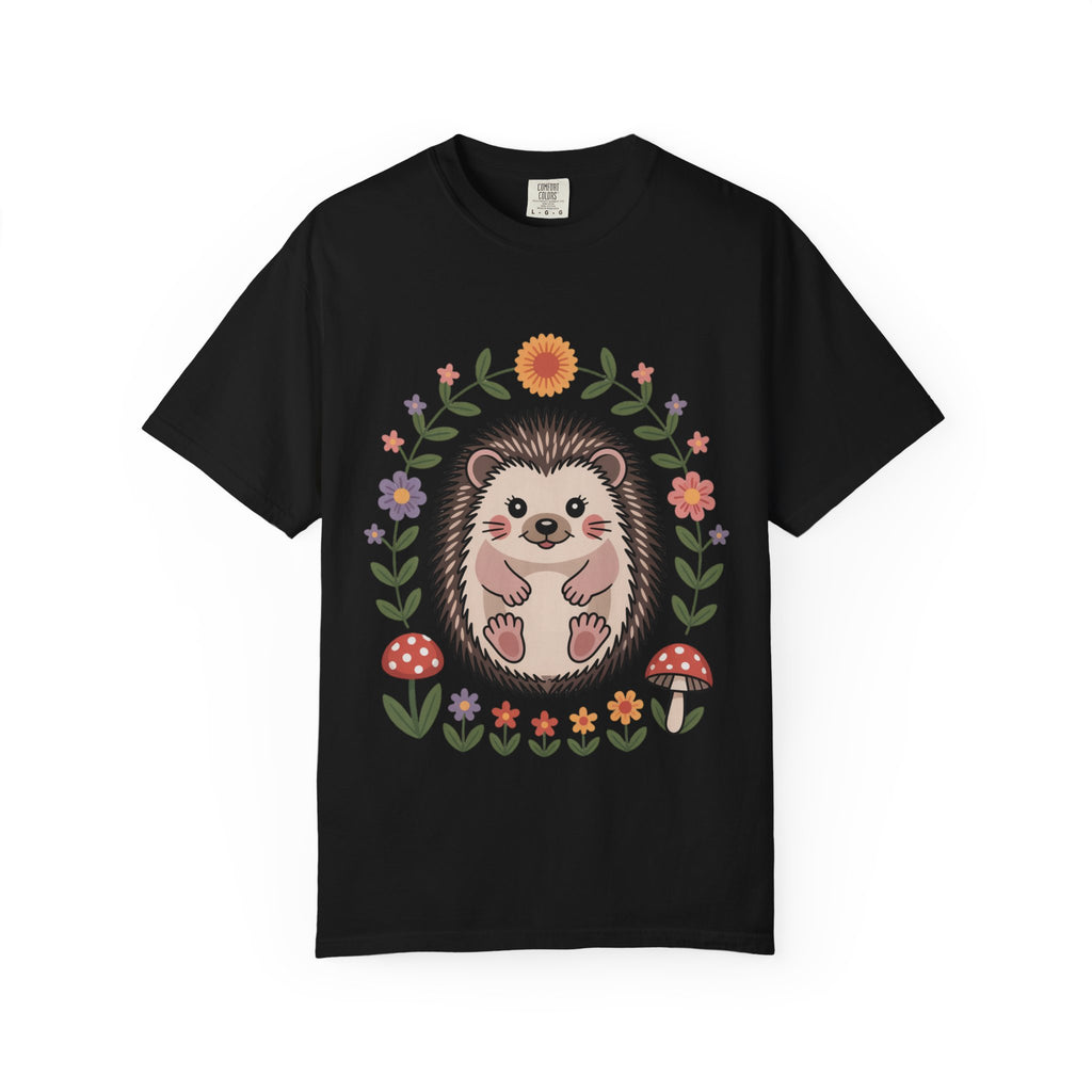 Floral Hedgehog T-Shirt