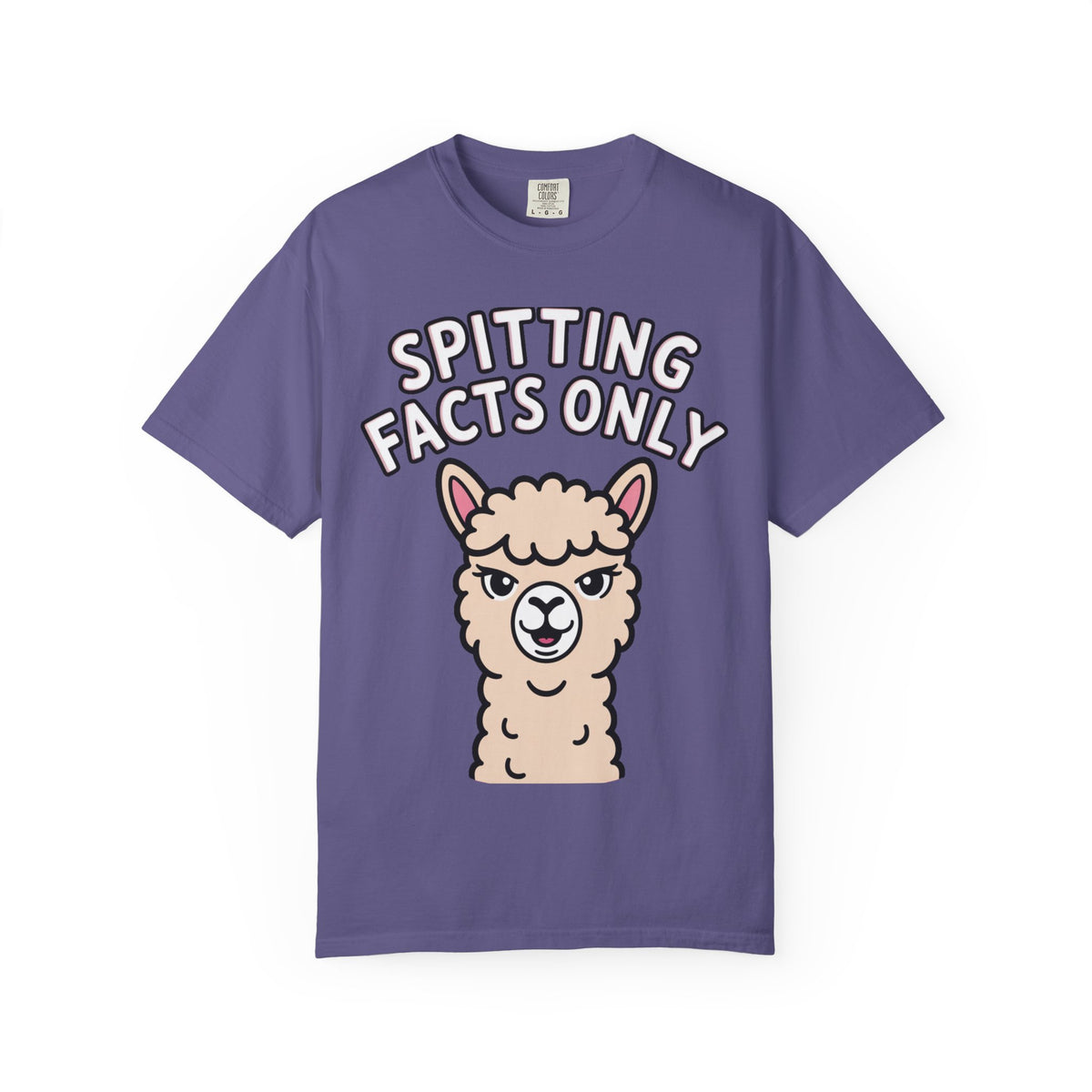 Funny Alpaca Shirt, Spitting Facts Only T-Shirt, Sassy Alpaca Tee, Cute Alpaca Lover Gift, Funny Animal Graphic Shirt