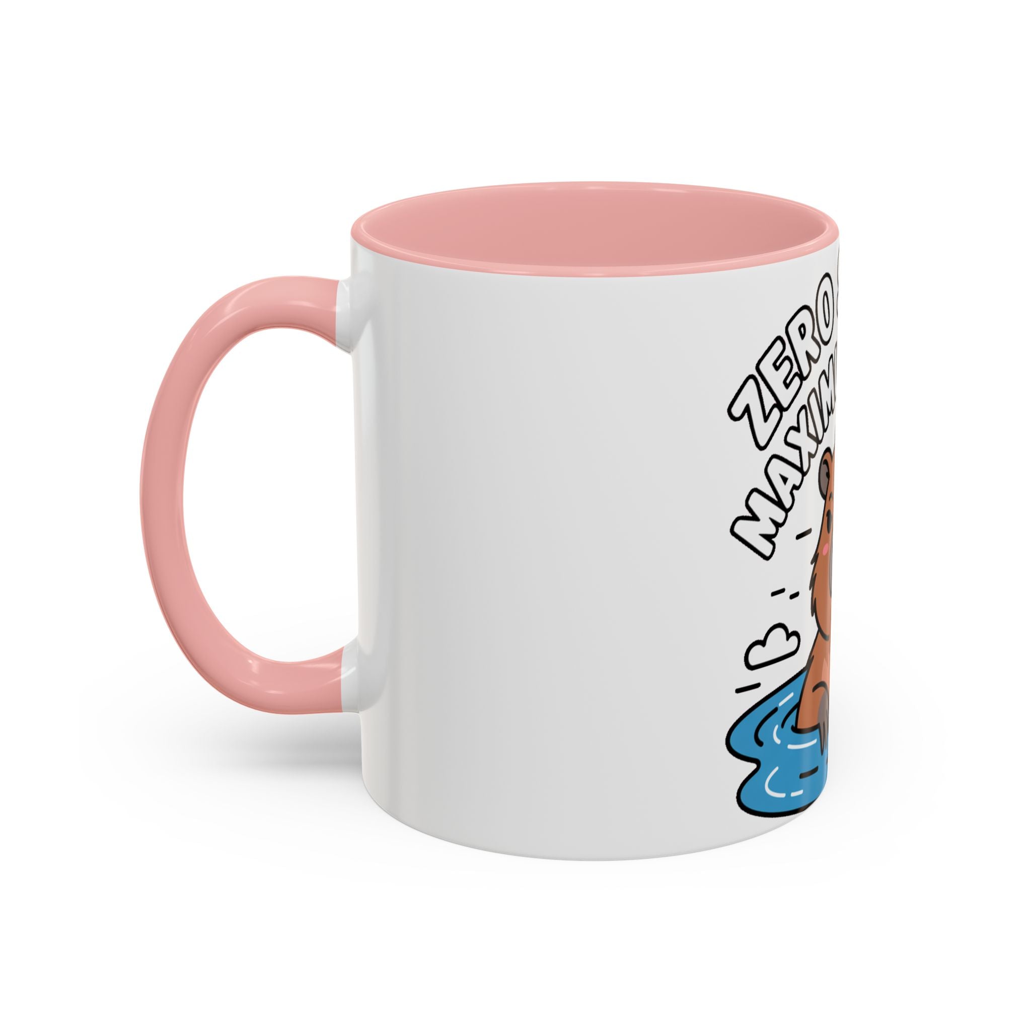 Zero Stress Capybara Mug, Funny Chill Capybara Coffee Cup, Cute Hot Spring Animal Gift, Zero Stress Maximum Chill Mug