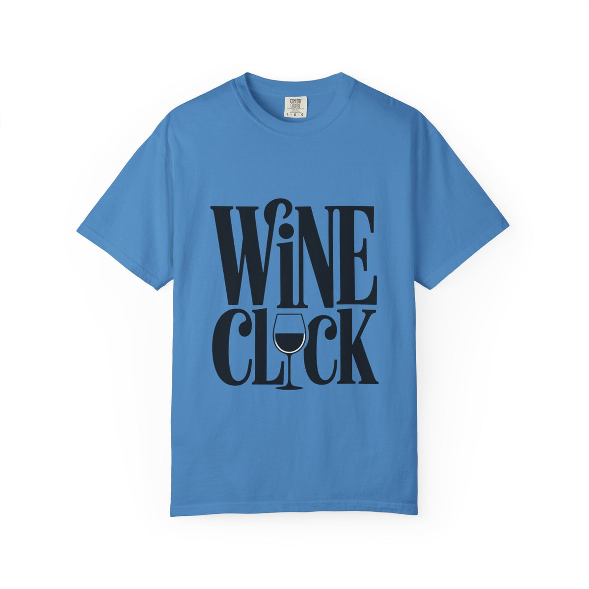 Wine O'Clock Shirt, Funny Wine Lover T-Shirt, Bold Typography Wine Glass Tee, Cute Gift for Wine Drinker