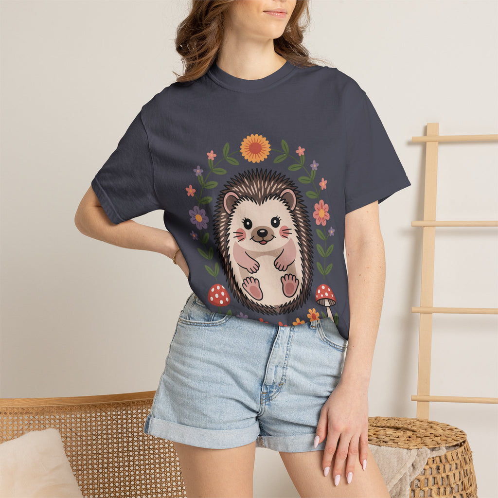 Floral Hedgehog T-Shirt