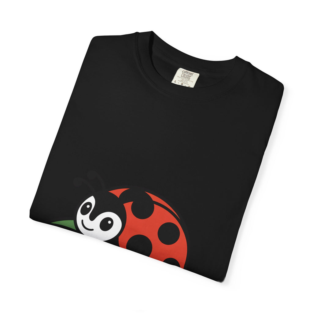 Cute Ladybug T-Shirt, Ladybug On A Leaf Shirt, Garden Bug Lover Gift, Nature Insect Graphic Tee, Kids Ladybug Shirt