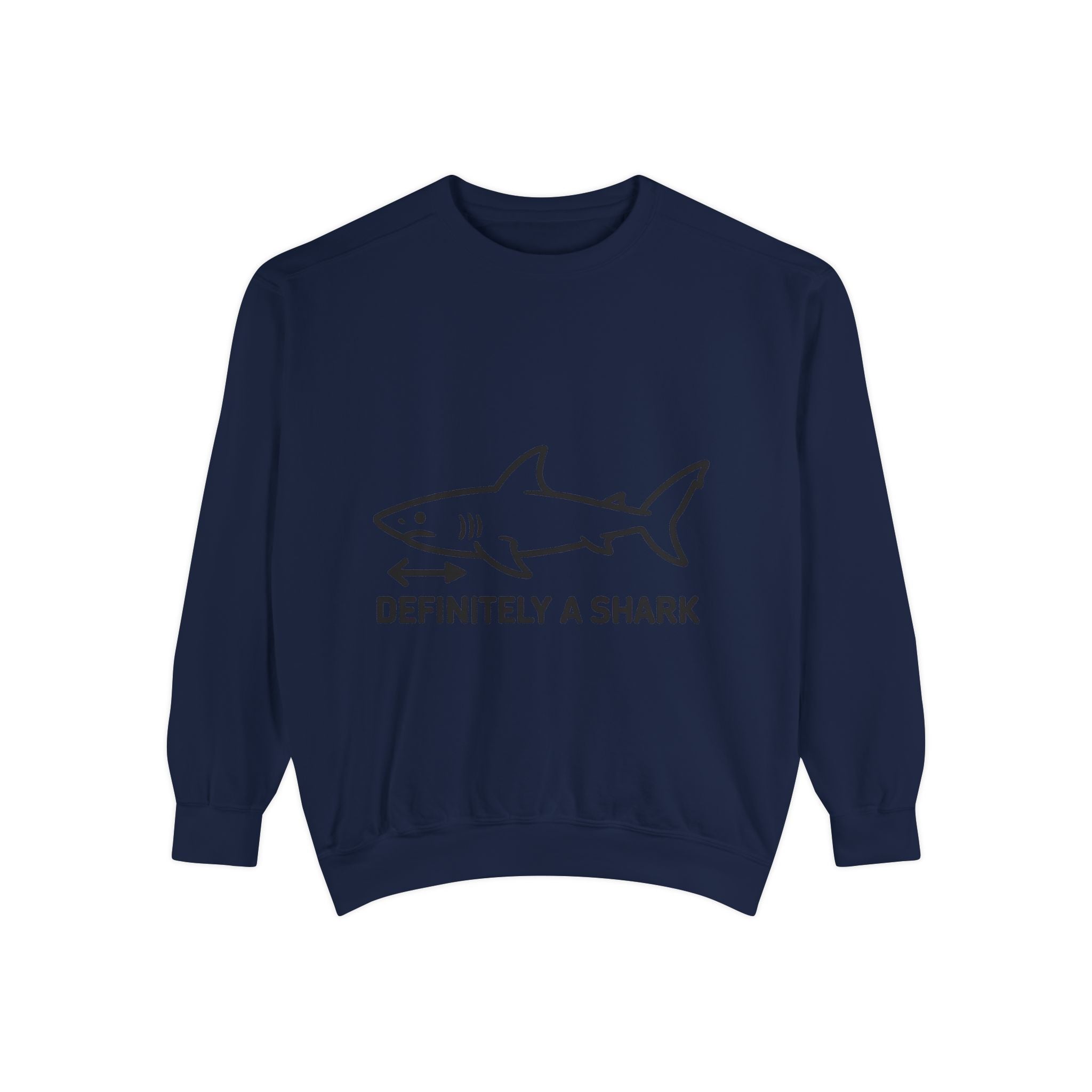 Definitely A Shark Diagram Sweatshirt, Funny Meme Crewneck, Deadpan Textbook Diagram Shirt, Shark Lover Gift, Sarcastic Sweatshirt