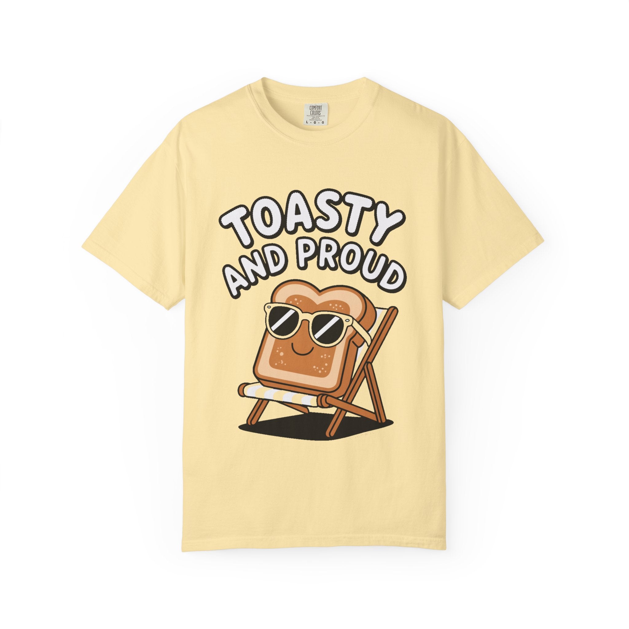 Toasty And Proud Bread Shirt, Funny Toast Sunglasses T-Shirt, Cute Beach Chair Bread Tee, Summer Vacation Gift
