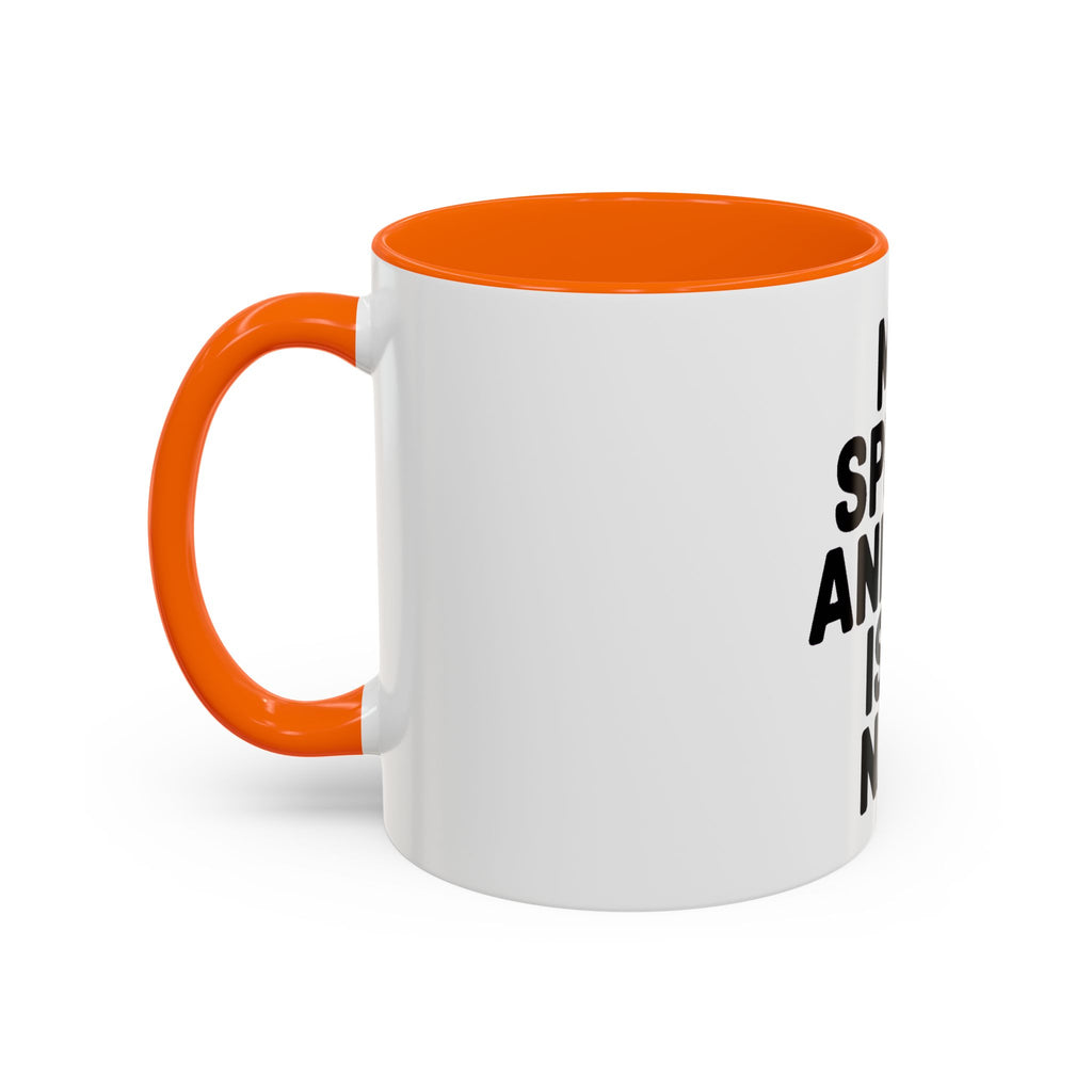 My Spirit Animal Is A Nap Mug, Funny Nap Lover Coffee Cup, Lazy Day Sarcastic Gift, Bold Typography Accent Mug for Coffee or Tea
