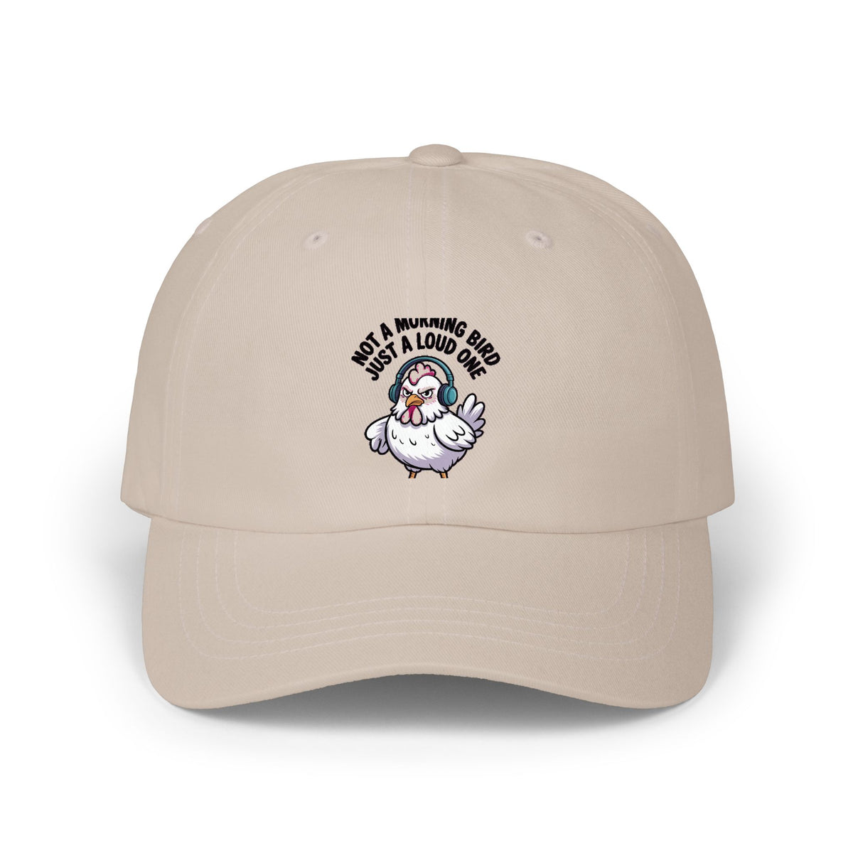 Not A Morning Bird Dad Hat, Funny Chicken Cap, Grumpy Chicken Embroidered Hat, Sarcastic Bird Lover Gift, Not A Morning Person Cap