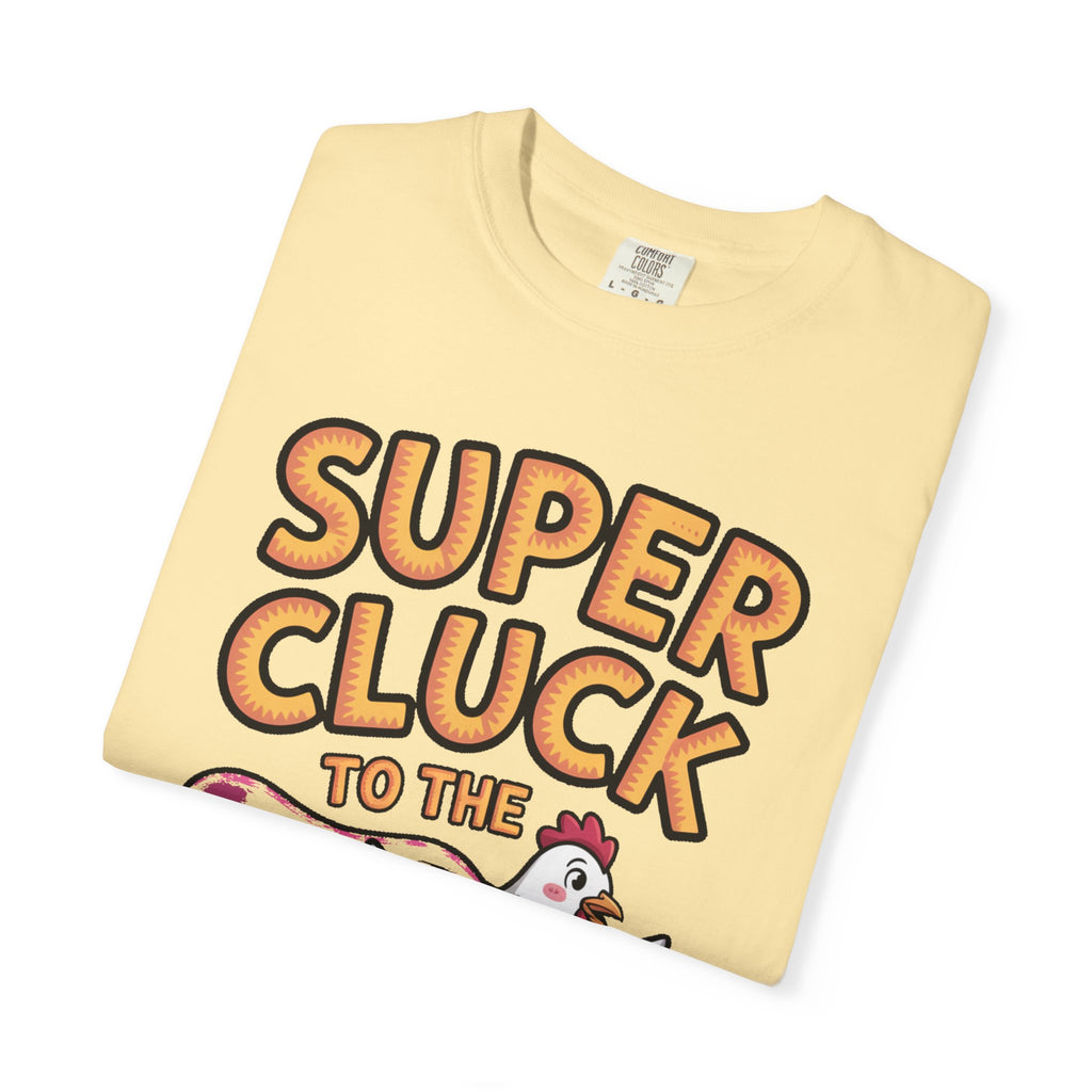 Funny Chicken Superhero Shirt, Super Cluck To The Rescue T-Shirt, Cute Cartoon Chicken Tee, Farm Animal Lover Gift