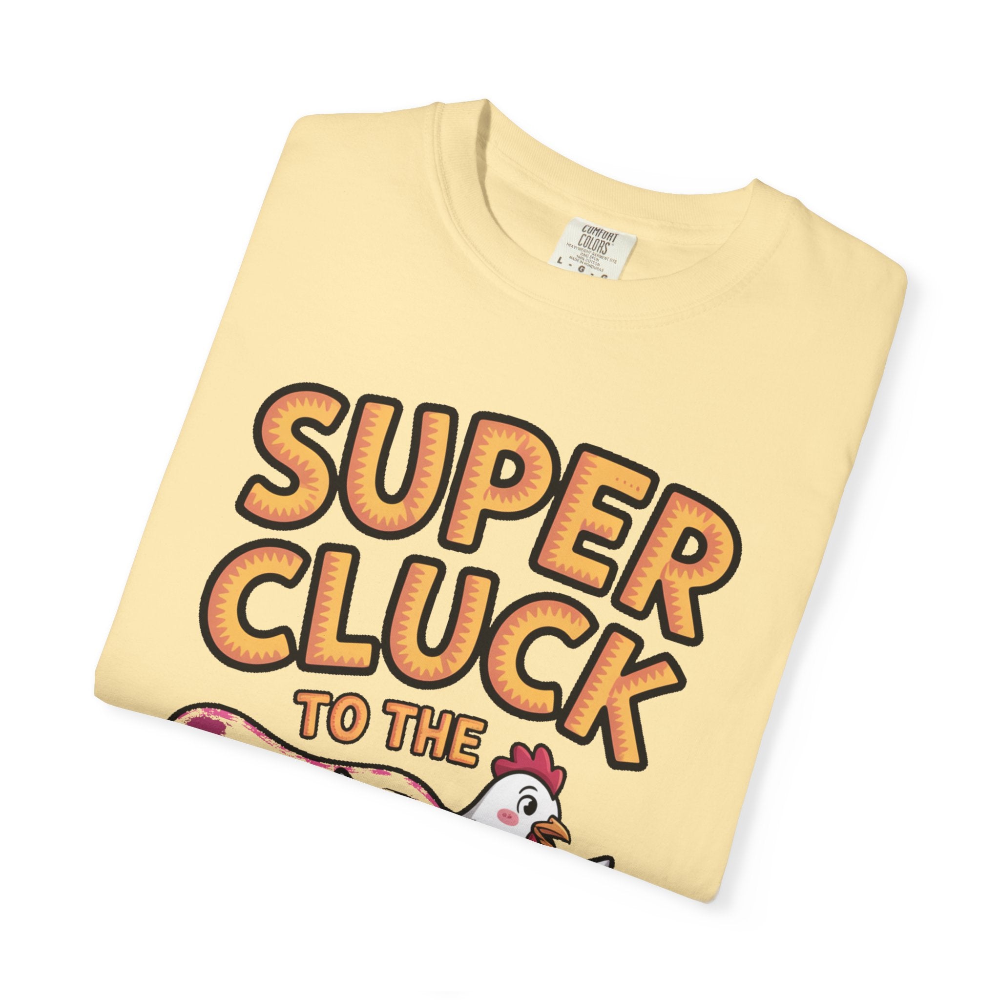 Funny Chicken Superhero Shirt, Super Cluck To The Rescue T-Shirt, Cute Cartoon Chicken Tee, Farm Animal Lover Gift