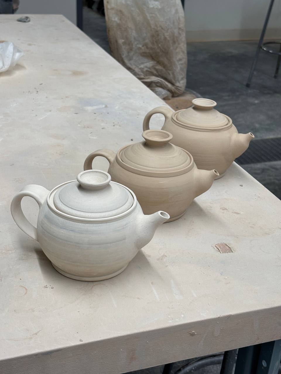 Handmade Ceramic Teapot, Small Stoneware Tea Pot with Lid, White Amber Drip Glaze Pottery, Rustic Farmhouse Kitchen Decor, Gift for Tea Lover
