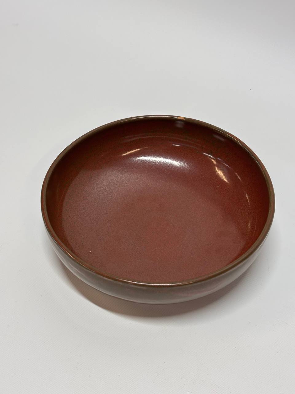 Handmade Ceramic Bowls Set of 5 – Earth Tone Stoneware Bowls in Brown, Olive & Mustard