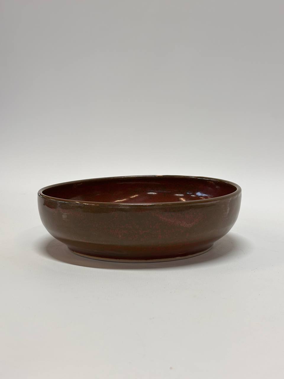 Handmade Ceramic Bowls Set of 5 – Earth Tone Stoneware Bowls in Brown, Olive & Mustard