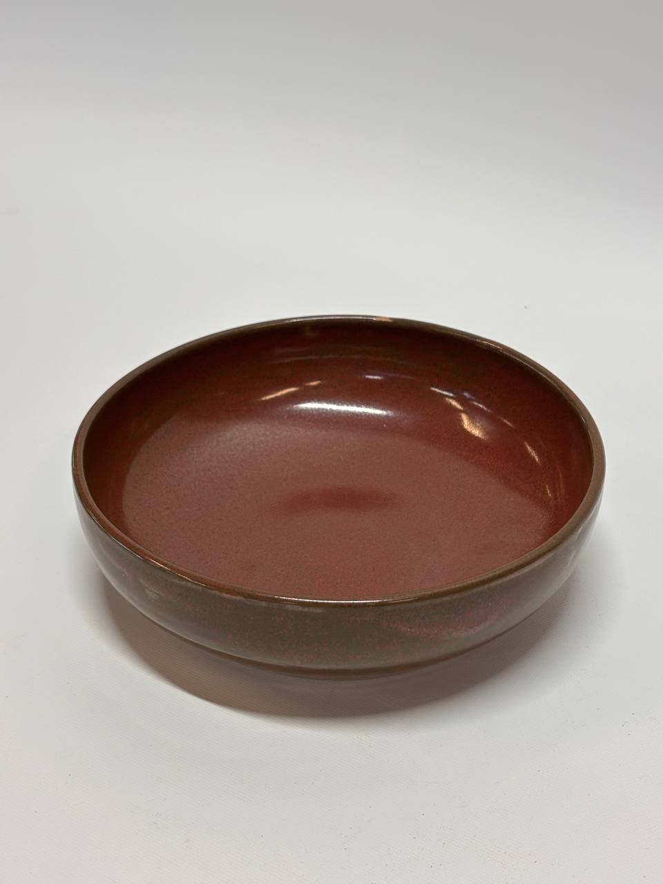 Handmade Ceramic Bowls Set of 5 – Earth Tone Stoneware Bowls in Brown, Olive & Mustard